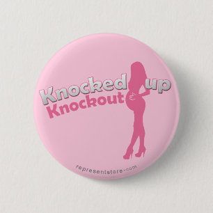 Geklopft herauf knockout Babyparty Mama-zu- Button