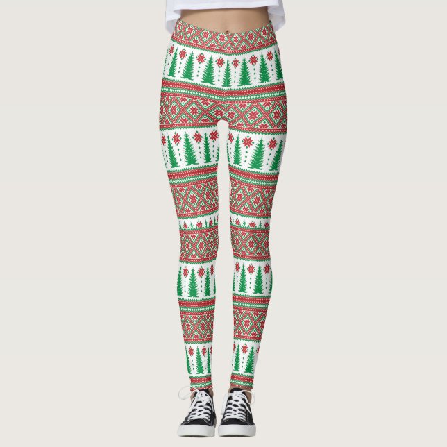 Geknetter Krautbaum Leggings (Vorderseite)