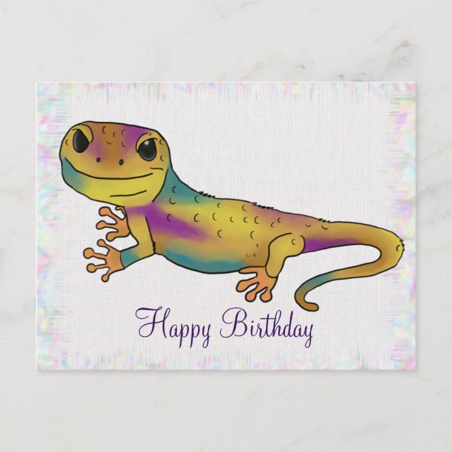 Geko  postkarte (Vorderseite)