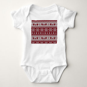 Gekocht, Weihnachten, Eichhörnchen, Vintages Muste Baby Strampler