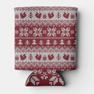 Gekocht, Weihnachten, Eichhörnchen, Vintages Muste Dosenkühler