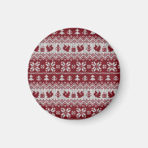 Gekocht, Weihnachten, Eichhörnchen, Vintages Muste Magnet