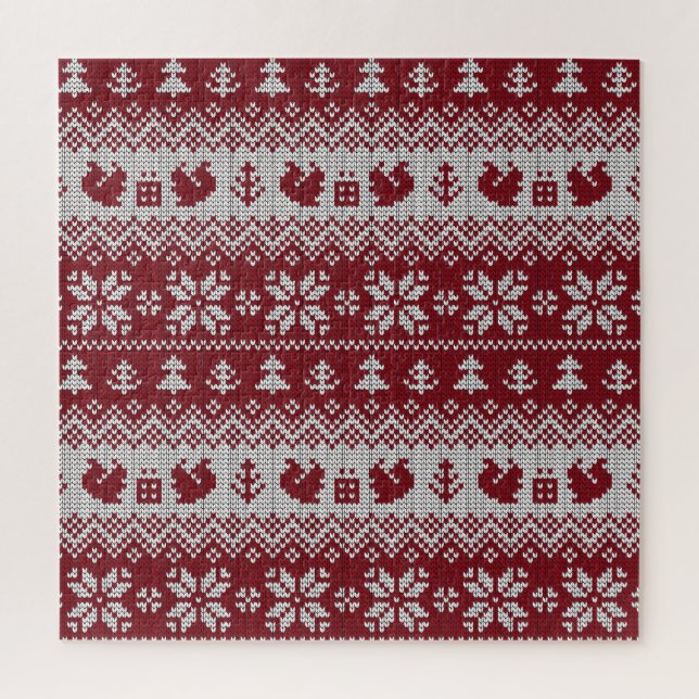 Gekocht, Weihnachten, Eichhörnchen, Vintages Muste Puzzle (Vertikal)