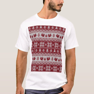 Gekocht, Weihnachten, Eichhörnchen, Vintages Muste T-Shirt