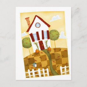 gekochtes Haus Postkarte