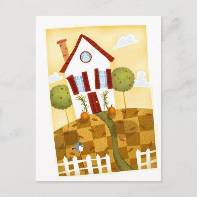 gekochtes Haus Postkarte (Vorderseite)