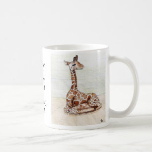 "Gekommen sitzen Sie mit Me Giraffen-Schale Tasse