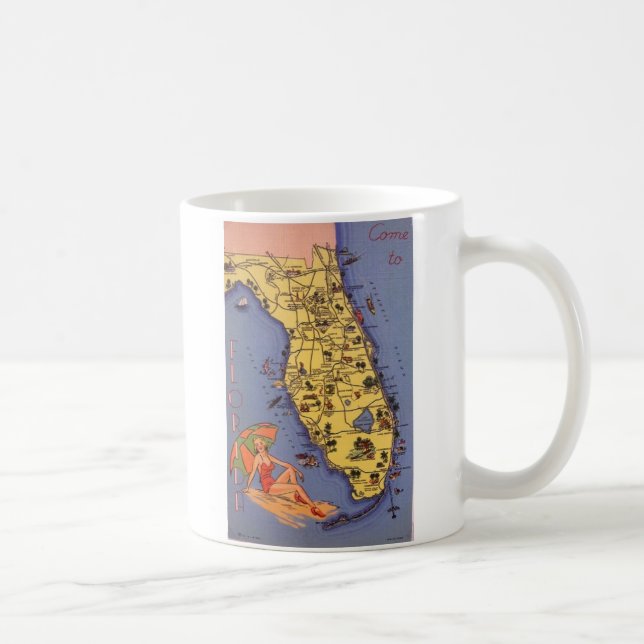 Gekommen zu Florida! 1938 Kaffeetasse (Rechts)