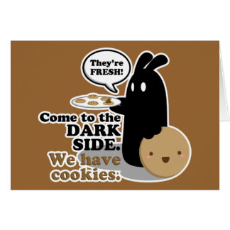 Gekommen zum dunklen Side.Card - Schwarzes