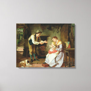 Gekommen zum Vati Leinwanddruck