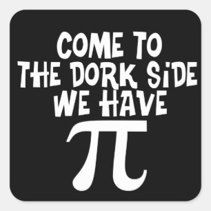 Gekommen zur Depp-Seite! Quadratischer Aufkleber