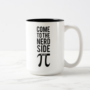 Gekommen zur Nerd-Seite Zweifarbige Tasse