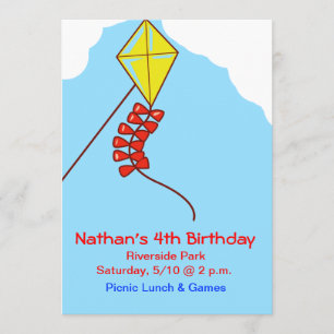 Gekommene Fliege ein Drachen lädt ein Einladung