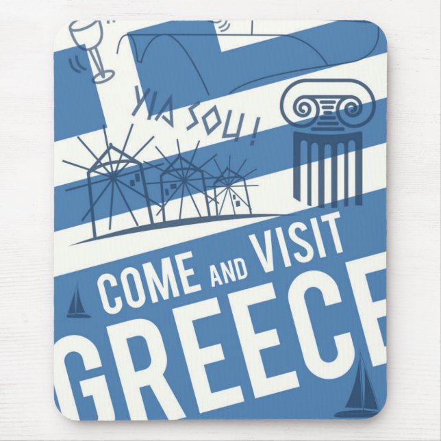 Gekommener Besuch Griechenland Mousepad (Vorne)