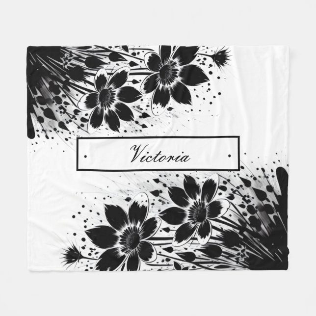 Gekratztes Blut Fleecedecke (Vorderseite (Horizontal))