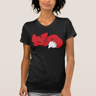 Gekräuselter SchlafenFox T-Shirt