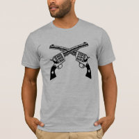 Gekreuzt T-Shirt sechs Männer der tireur-Gewehre