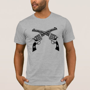 Gekreuzt T-Shirt sechs Männer der tireur-Gewehre