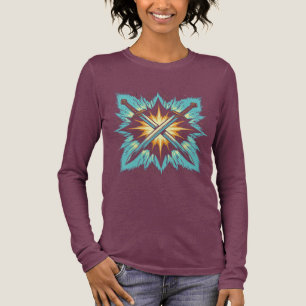 Gekreuzte Fantasy-Pfeile mit leuchtender Energie – Tri-Blend Shirt