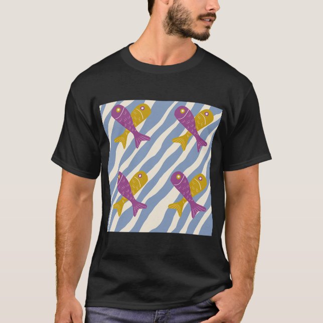 Gekreuzte Fische T-Shirt (Vorderseite)