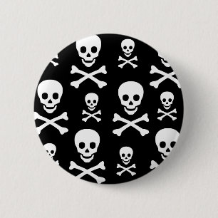 Gekreuzte Knochen des Schädel-N Button