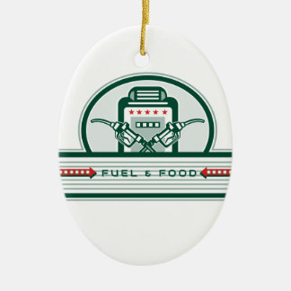 Gekreuzte Kraftstoffdüse-Gas-Pumpe Retro Keramikornament