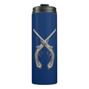 Gekreuzte Pistolen Navy Thermosbecher
