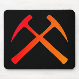 Gekreuzter Felsen hämmert Mousepad