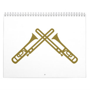 Gekreuzter Trombone Kalender