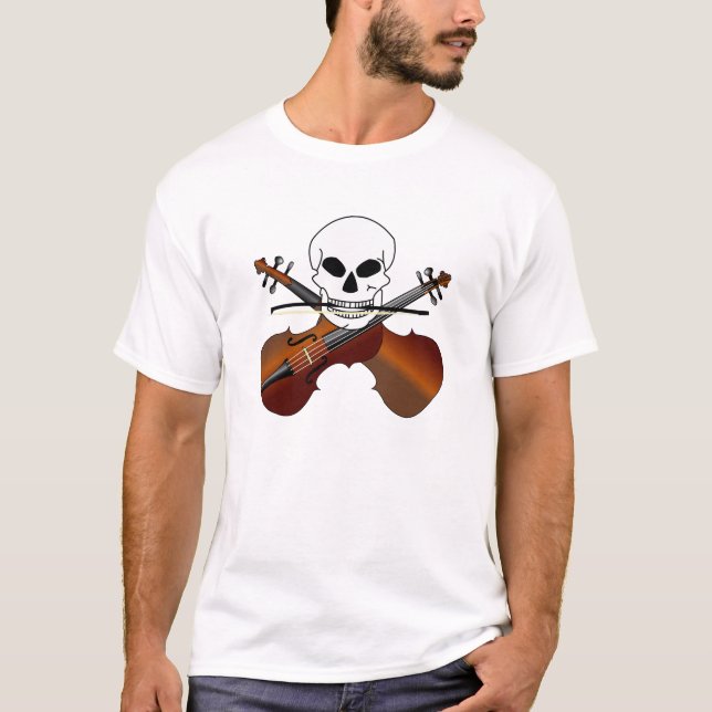 Gekreuztes Violinen-T-Shirt T-Shirt (Vorderseite)
