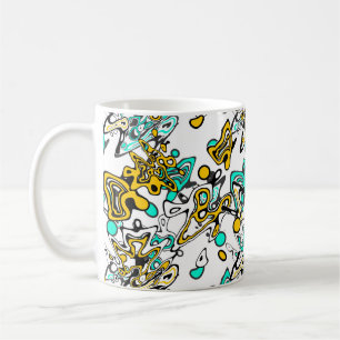 Gekritzel, abstrakt kaffeetasse
