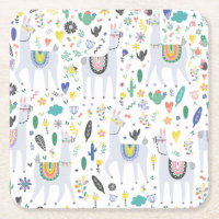 Gekritzel-Alpaka-Muster