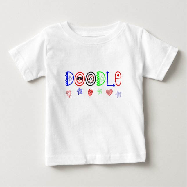 Gekritzel Baby T-shirt (Vorderseite)