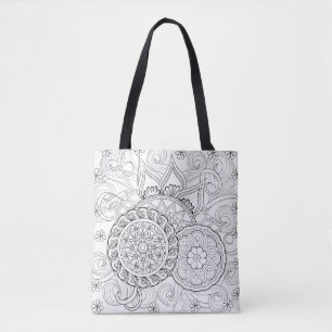 Gekritzel-Blumen und Mandalas 2