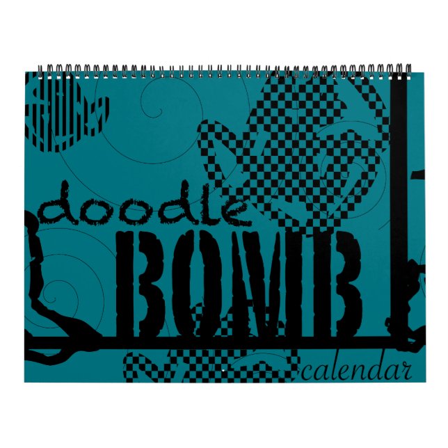 Gekritzel-Bomben-Malbuch Kalender (Titelbild)