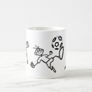 Gekritzel GuyZ Fußball-Tasse Tasse