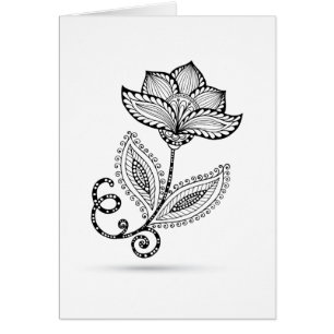 Gekritzel Hennastrauch-Paisleys Mehndi