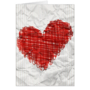 Gekritzel-Herz-Karte