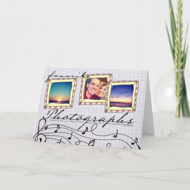 Gekritzel instagram Fotokarte Karte (Vorderseite)