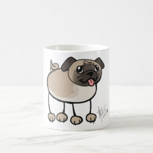 Gekritzel-Mops-Tasse Tasse