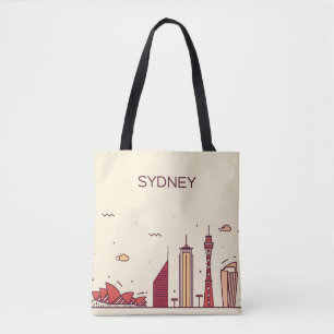 Gekritzel-Skyline Sydneys, Australien