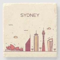Gekritzel-Skyline Sydneys, Australien |
