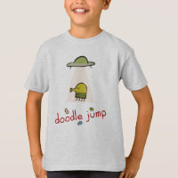 Gekritzel-Sprung UFO-T - Shirt