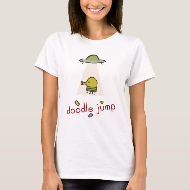 Gekritzel-Sprung UFO-T - Shirt (Vorderseite)