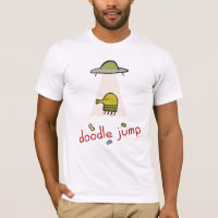 Gekritzel-Sprung UFO-T - Shirt