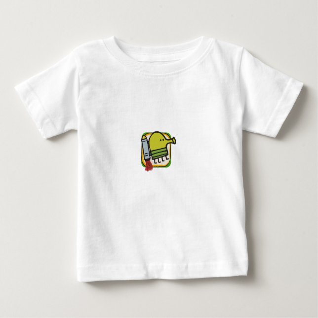 Gekritzel-Sprungs-Baby-Shirt Baby T-shirt (Vorderseite)