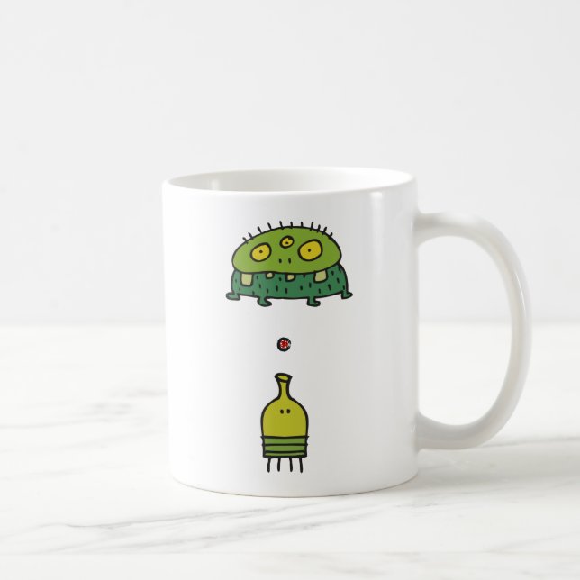 Gekritzel-Sprungs-Tasse Tasse (Rechts)