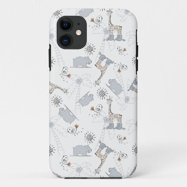Gekritzelmuster 2 Case-Mate iPhone hülle (Rückseite)