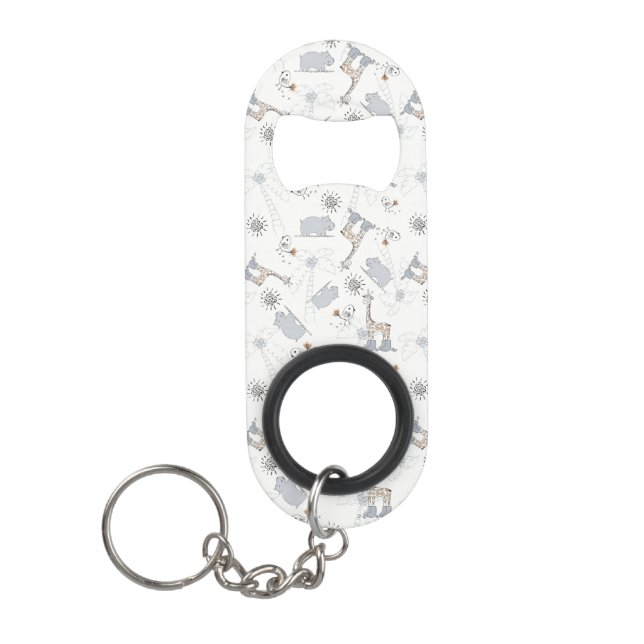 Gekritzelmuster 2 schlüsselanhänger flaschenöffner (Vorderseite)