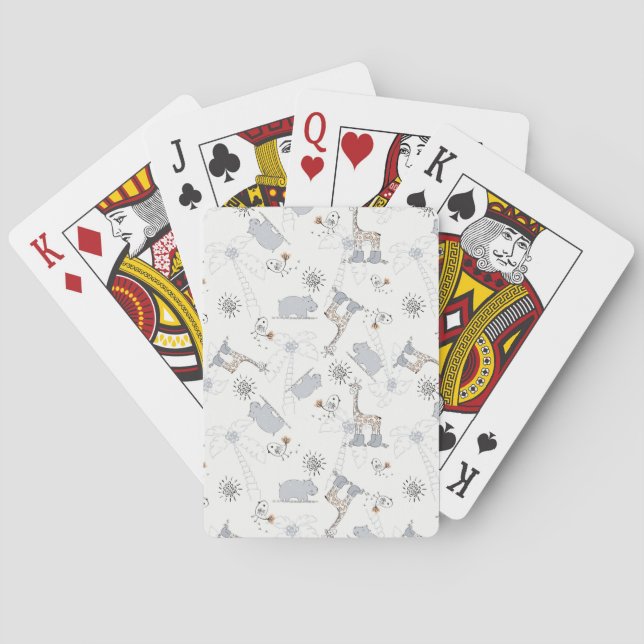 Gekritzelmuster 2 spielkarten (Rückseite)